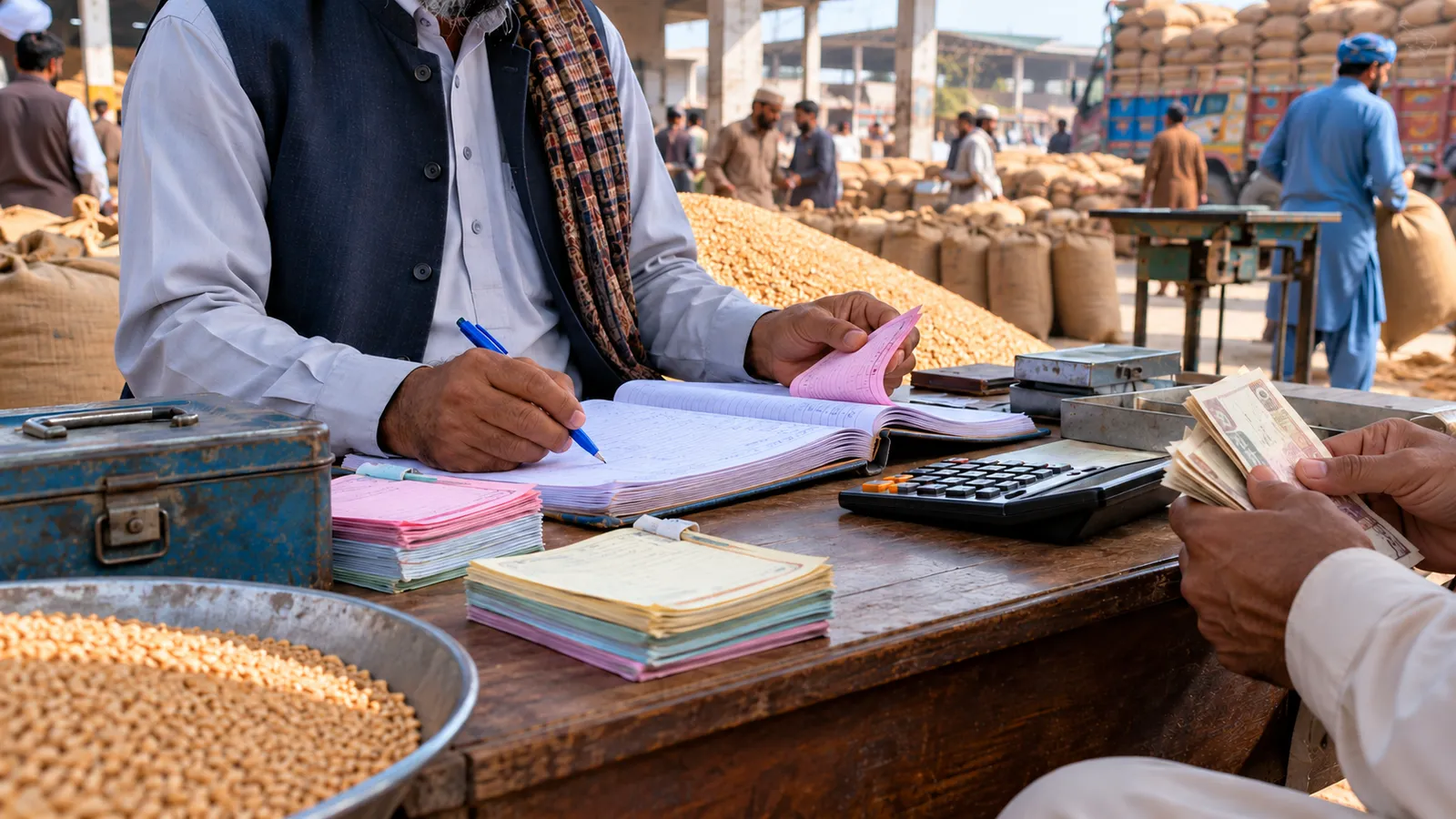 Arhti software: commission, farmer advances and the daily parchi