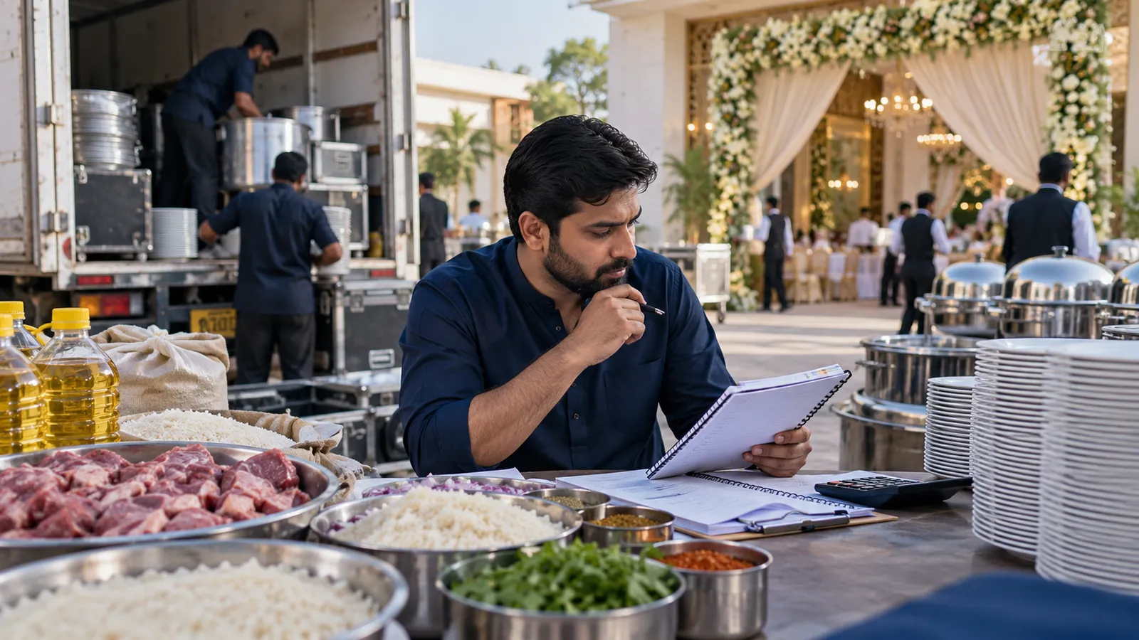 Catering software in Pakistan: event orders, per-head menus and costing