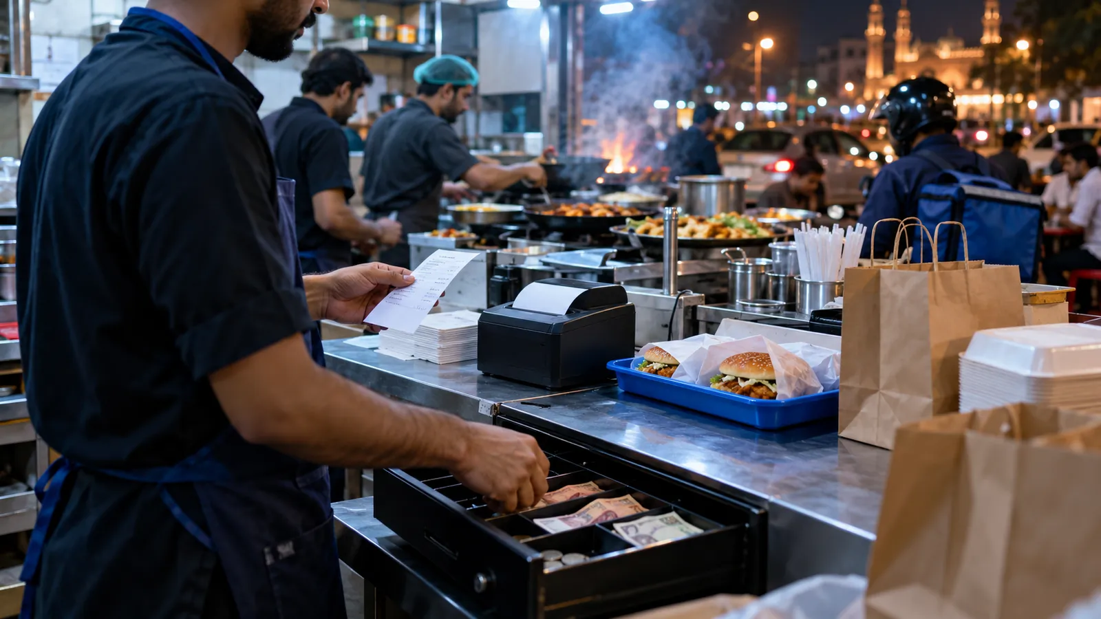 Fast food and dhaba POS: speed at the counter, KOT and cash