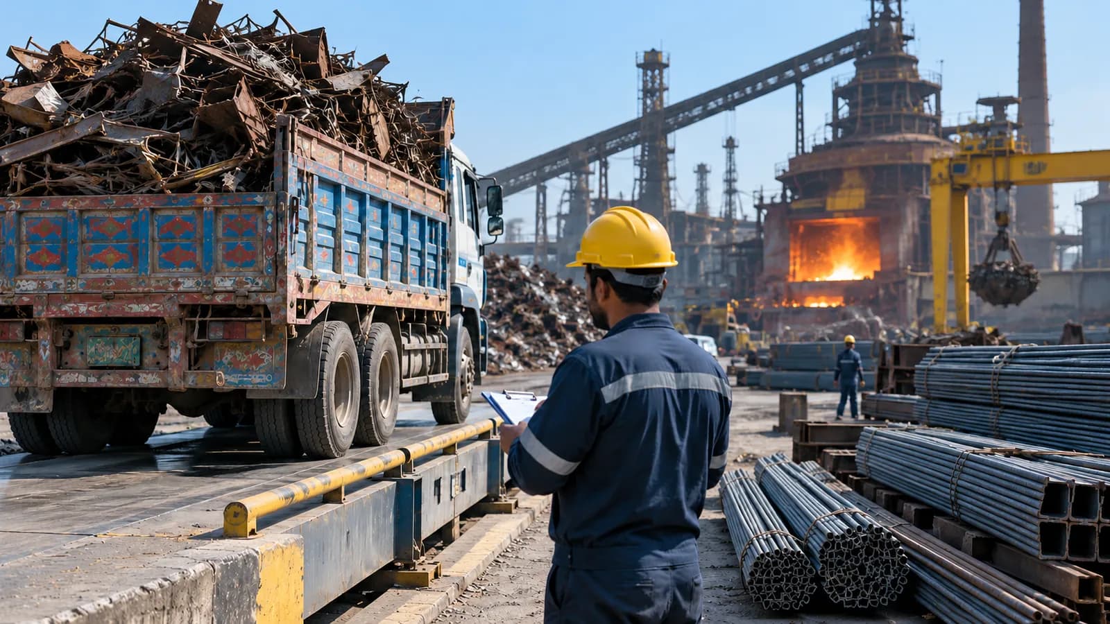 Steel and engineering ERP in Pakistan: scrap, billets and job orders
