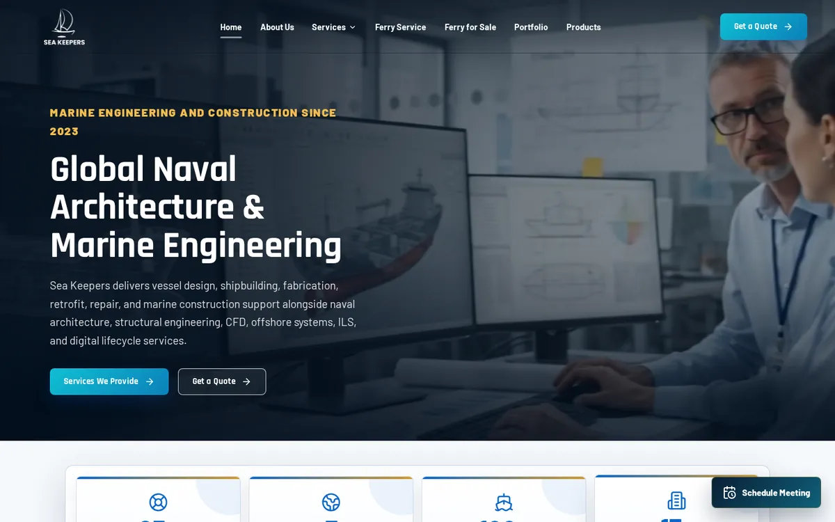 Sea Keepers website home page