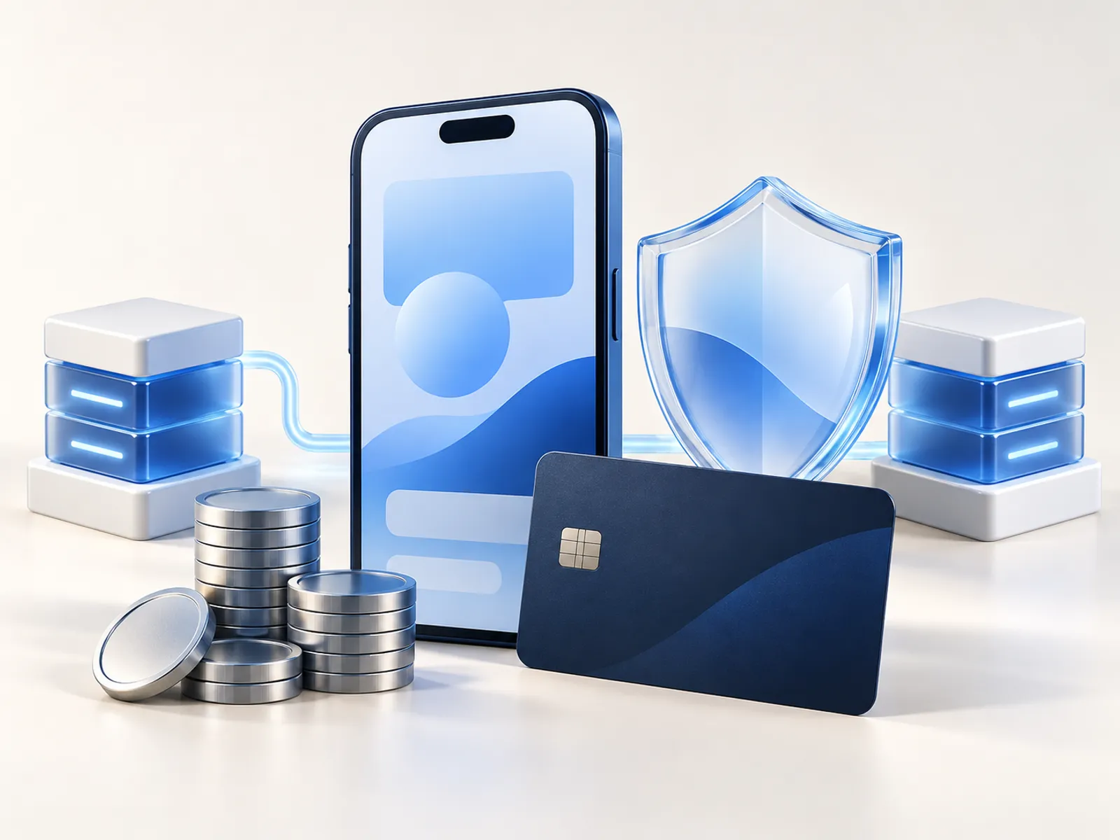 Fintech app concept illustration