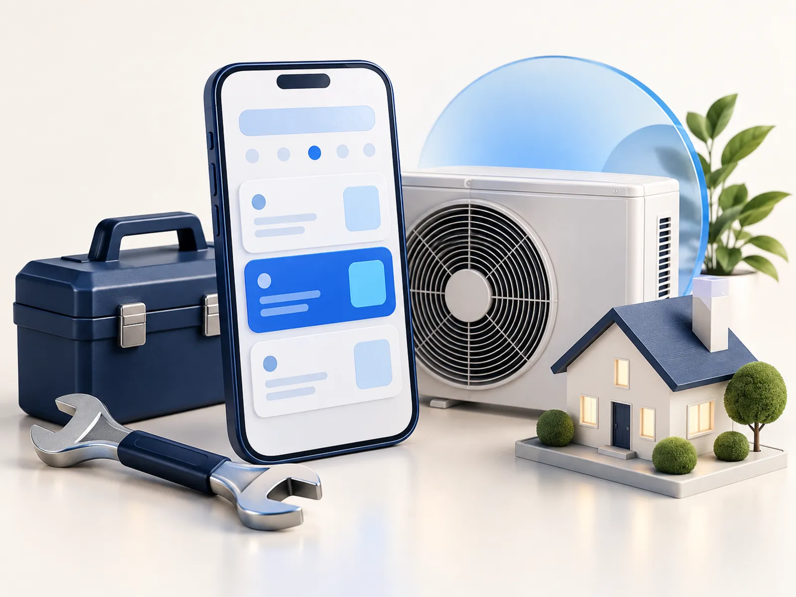 On-demand services app concept illustration