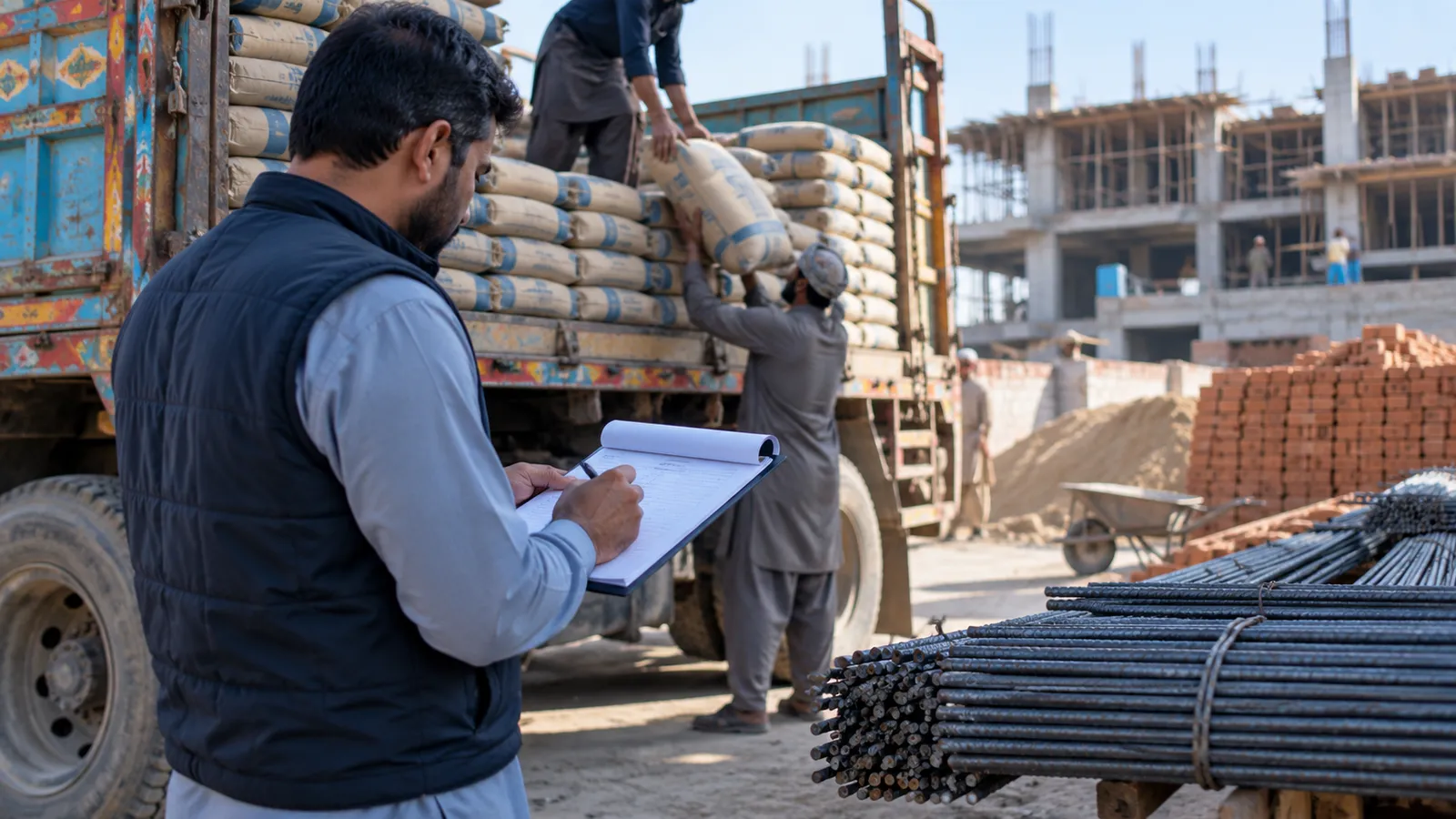 Software for building material suppliers: cement, steel and site deliveries