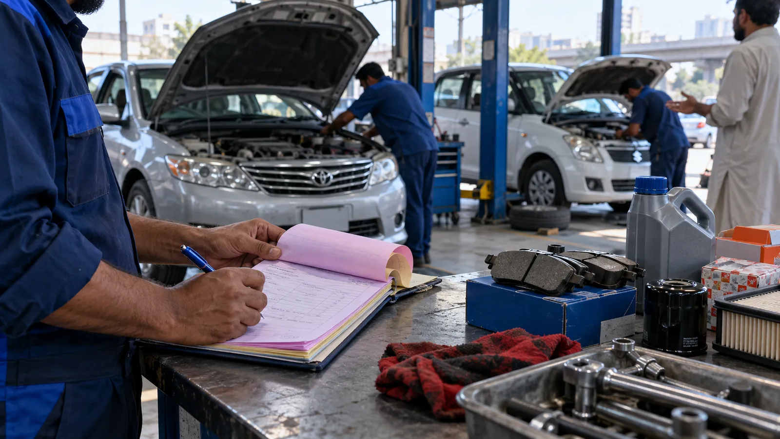Car workshop software: job cards, parts and vehicle history