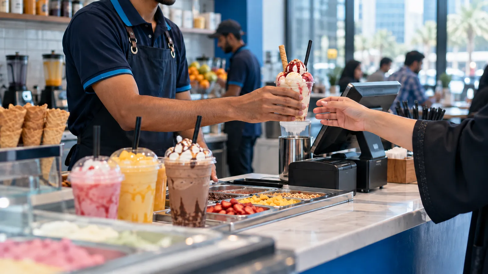 Franchise POS software in Pakistan for ice cream, juice and food outlets