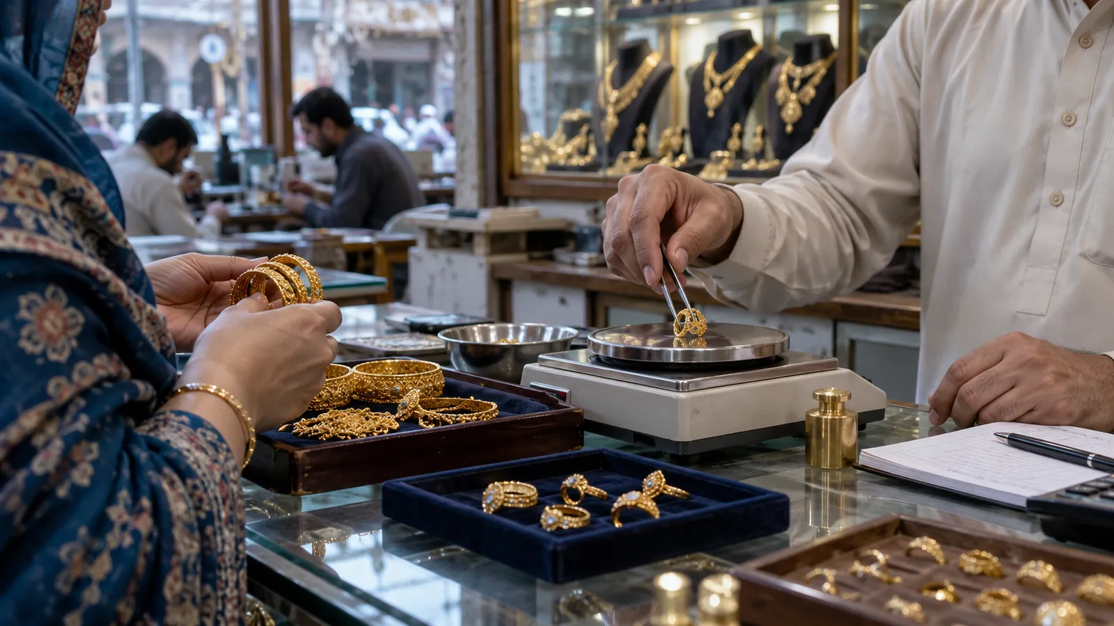 Jewellery software in Pakistan: gold rate, weight and karigar hisaab